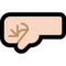 Left-Facing Fist - Light emoji on Microsoft